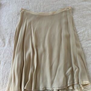 J Crew Cream Wrap mini skirt